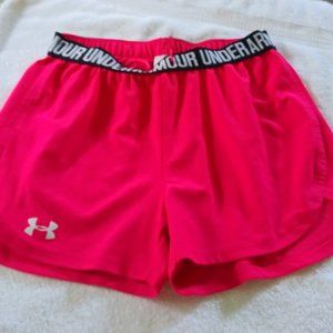 UNDER ARMOUR WOMENS PINK SHORT SIZE XS